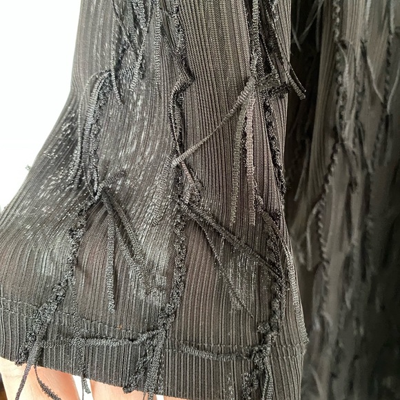 Zara black dress, long sleeve, short. Size Small opening in back - Picture 5 of 5